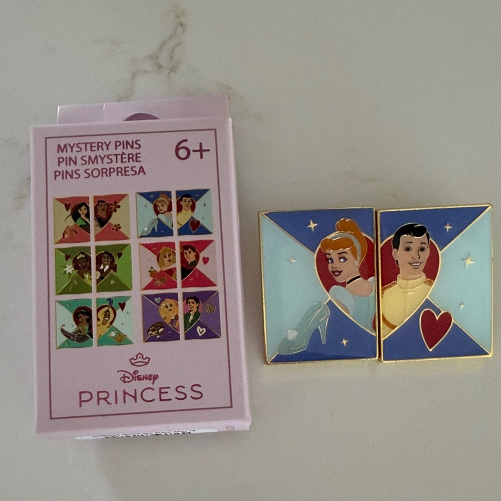 Loungefly Disney Princess & Prince Love Letter Blind Box Pin set